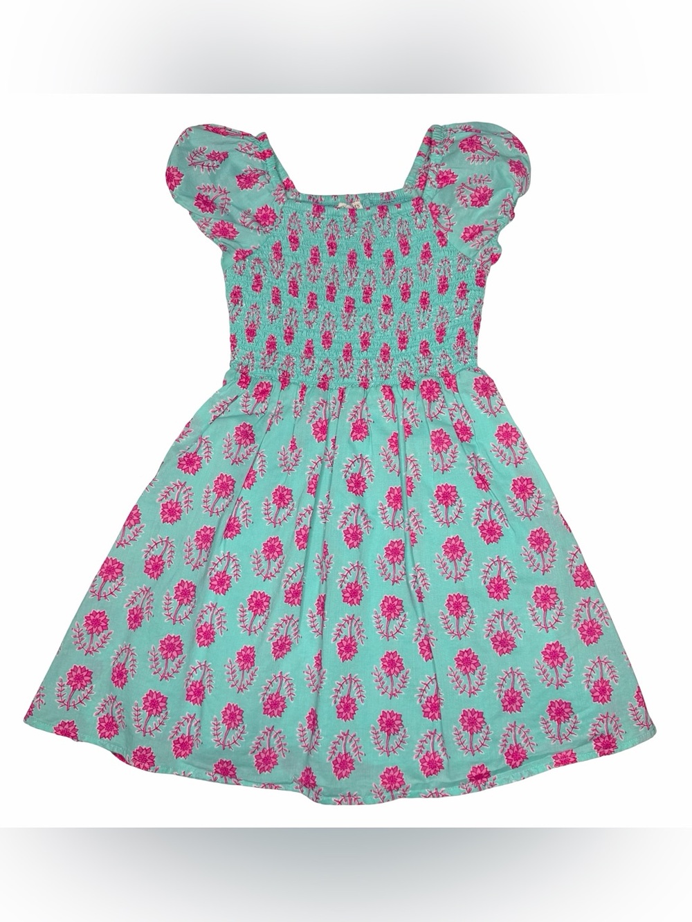 Crewcuts Floral Block Print Dress